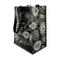 Filled Bundt Shopping Tote Bag, side angle in black