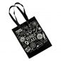 Bundt Shopping Tote Bag in black with Nordic Ware Bundt-themed designs and handles.