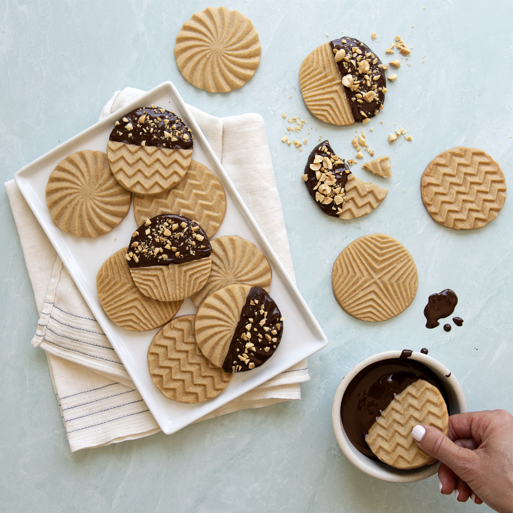 Geo Stamped Sugar Cookies - Nordic Ware
