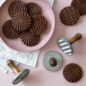 Baked Geo Stamp Cookies, Chocolate