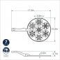 Dimensional Drawing Fall Snowflake Pan