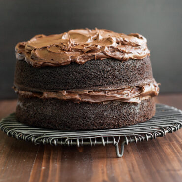9-inch round cake chocolate layer cake