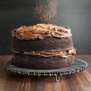 9-inch round cake chocolate layer cake