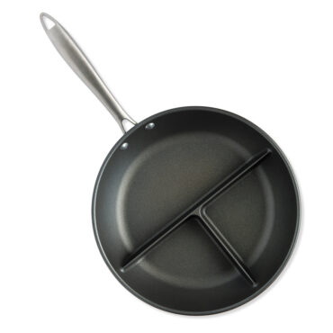 Overhead of 3-in-1 Divided Saute Pan