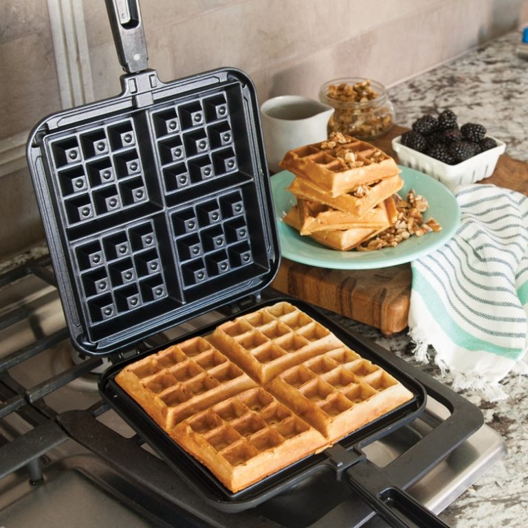 Original Stovetop Belgian Waffler Cast Aluminum Cookware Breakfast