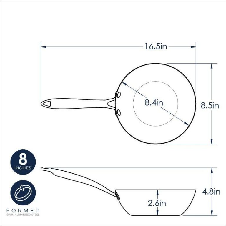 8" Wok Aluminized Steel Cookware Nordic Ware