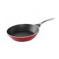 10" SautÃ© Skillet with Stainless Steel Handle, red exterior