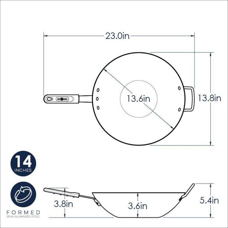 14" Wok Aluminized Steel Cookware Nordic Ware