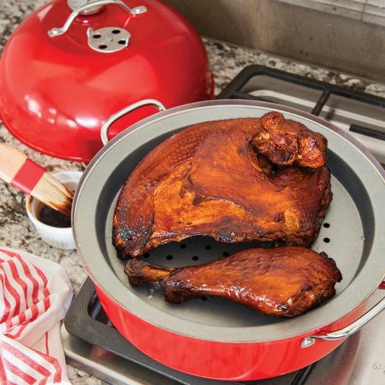 Kettle Smoker Indoor Outdoor Grill Cookware Nordic Ware