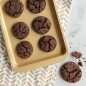 Chocolate cookies on Nonstick Compact Baking Pan