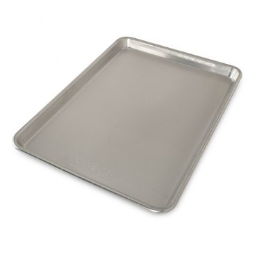 STEEL OVEN BAKING PIZZA PIE BROWNIE CAKE MUFFIN LOF TIN KITCHEN TRAYS SILVER 