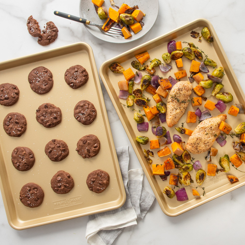 Naturals® Nonstick Half Sheet Pan Set of 2 View 2