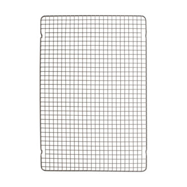 Nordic Ware extra large rectangular wire cooling grid with fine mesh pattern, gray finish