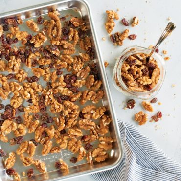 Roasted nuts on Naturals® Baker's Quarter Sheet