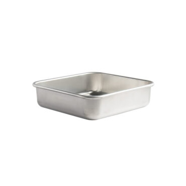 Nordic Ware aluminum square cake pan, 9-inch with straight sides and natural silver finish