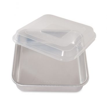 NEW. square cake mold 4 stackable gourmet plastic