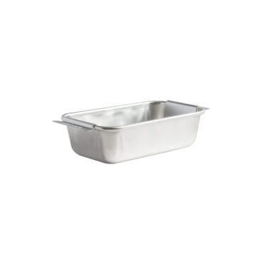 Nordic Ware aluminum meatloaf pan with perforated lifting trivet insert, natural silver finish