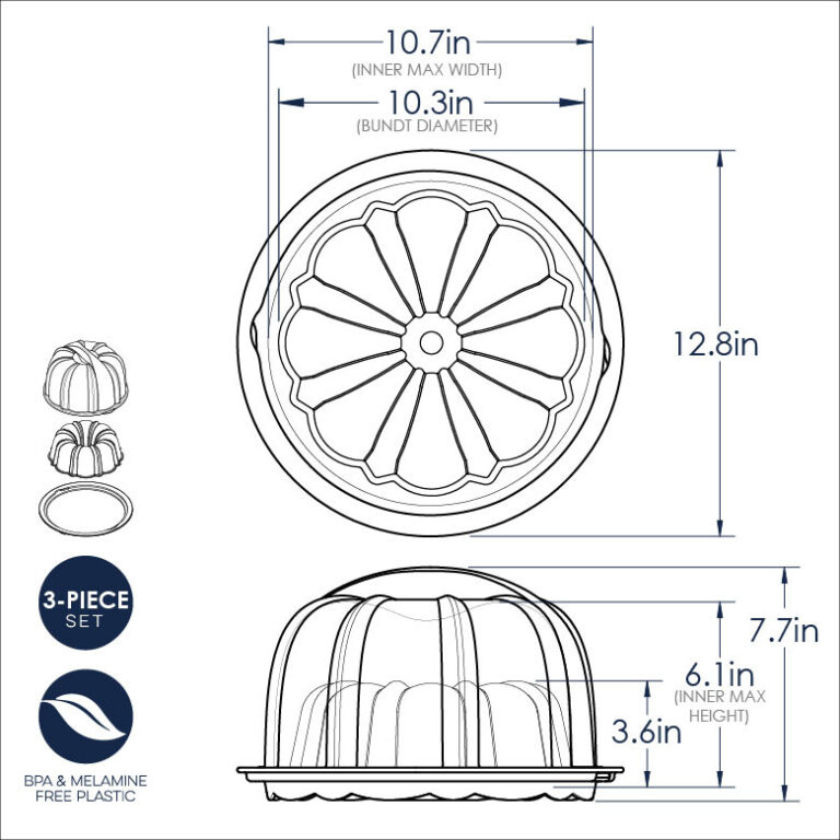 Bundt® Pan with Translucent Cake Keeper Nordic Ware