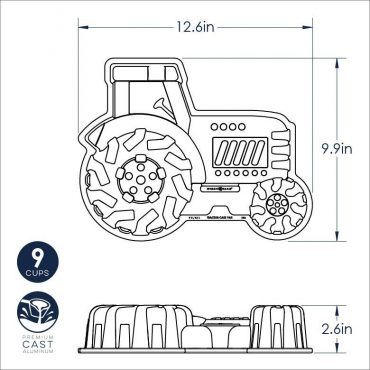 Tractor Pan Dimensional Drawing