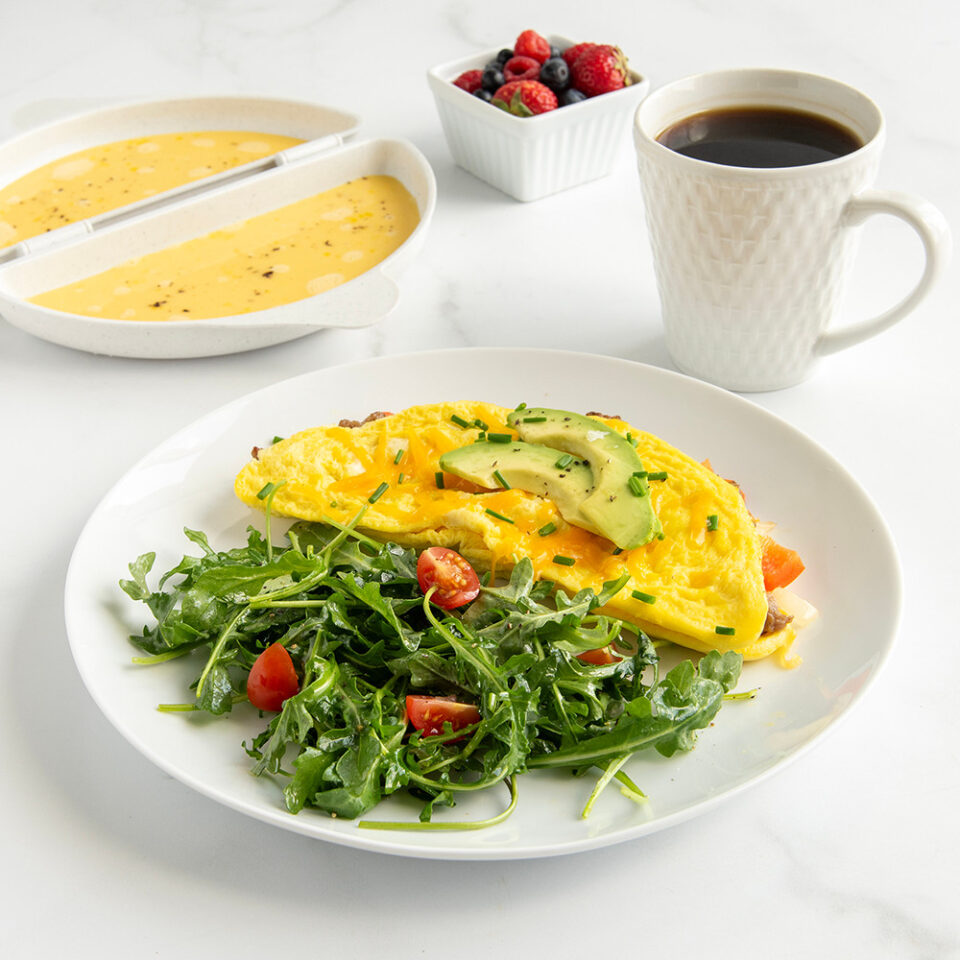Nordic Ware Microwave Omelet Pan - Cooks Perfect 2-4 Egg Omelets In Minutes, Dishwasher Safe, Made In USA - View #6