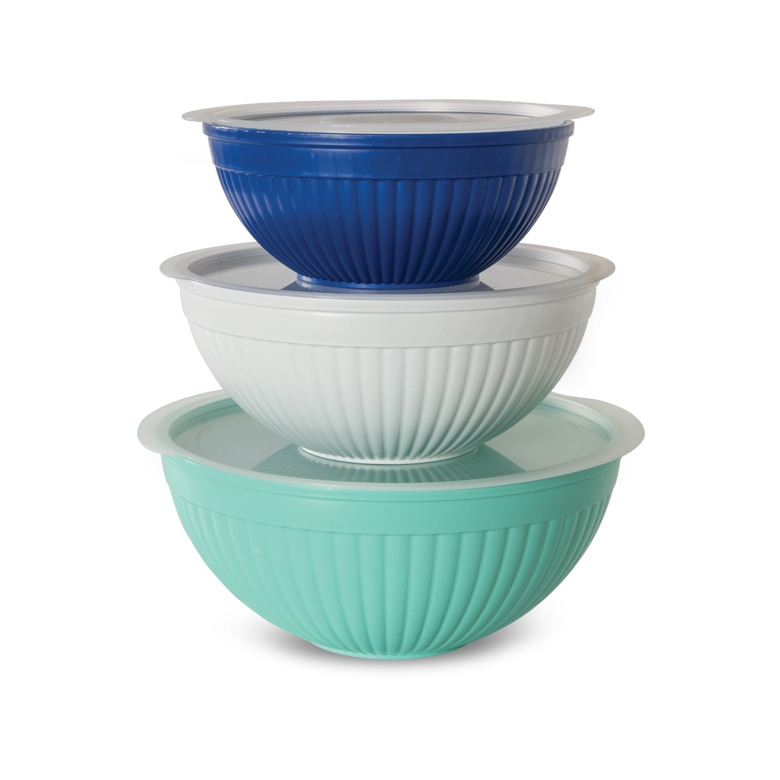 6 Piece Covered Mixing Bowl Set