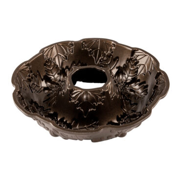 Autumn Wreath Bundt Pan, bronze interior