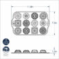 Bundt® Charms dimensional drawing image