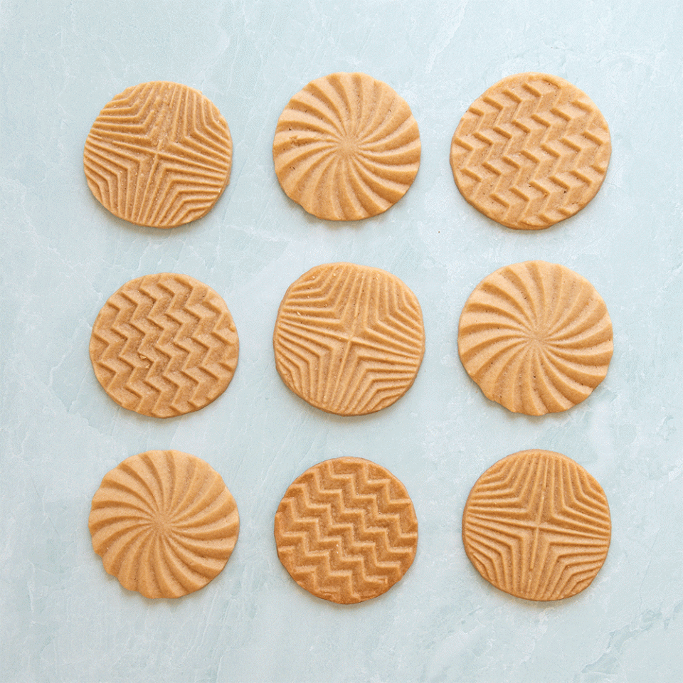 Geo Cast Cookie Stamps Nordic Ware
