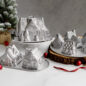 Gingerbread House Pan Collection in holiday scene