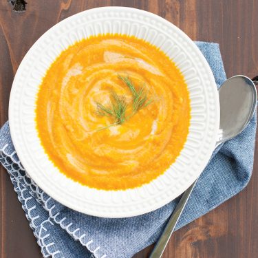 Visit Carrot Soup with Lemon & Dill Recipe