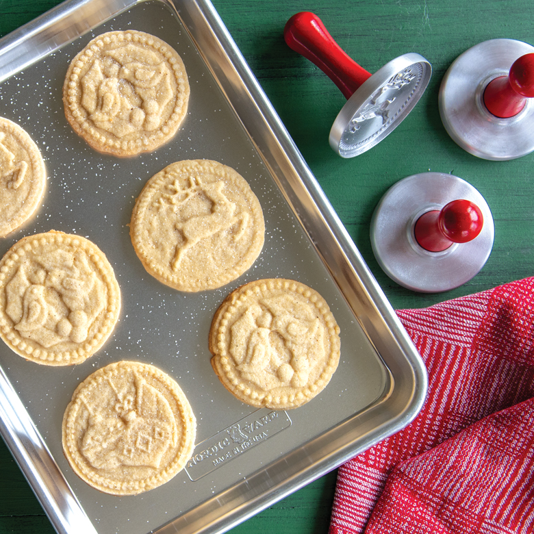 Brown Sugar & Cardamom Stamped Shortbread Cookies - Nordic Ware