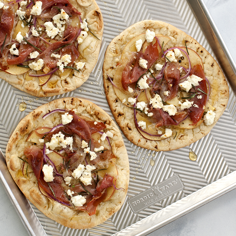 Apple, Chevre & Prosciutto Flatbread