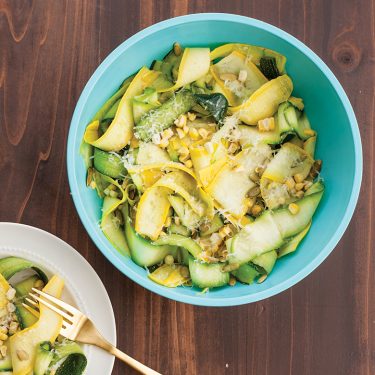 Visit Summer Squash & Grilled Corn Salad with Shallot Vinaigrette Recipe