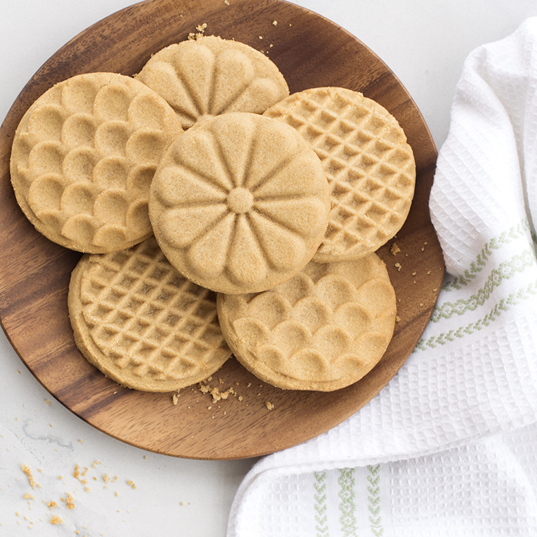 Peanut Butter Stamped Cookies