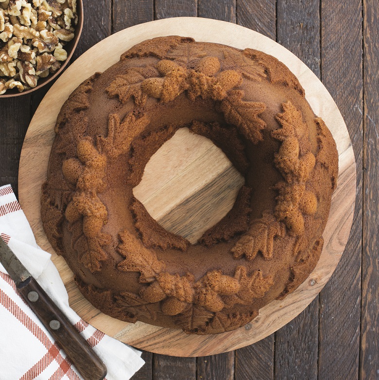 Pumpkin Bundt Cake with Ginger Cream Filling