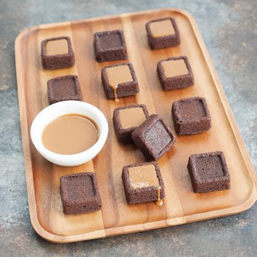 Visit Espresso Brownie Bites with Caramel Sauce Recipe
