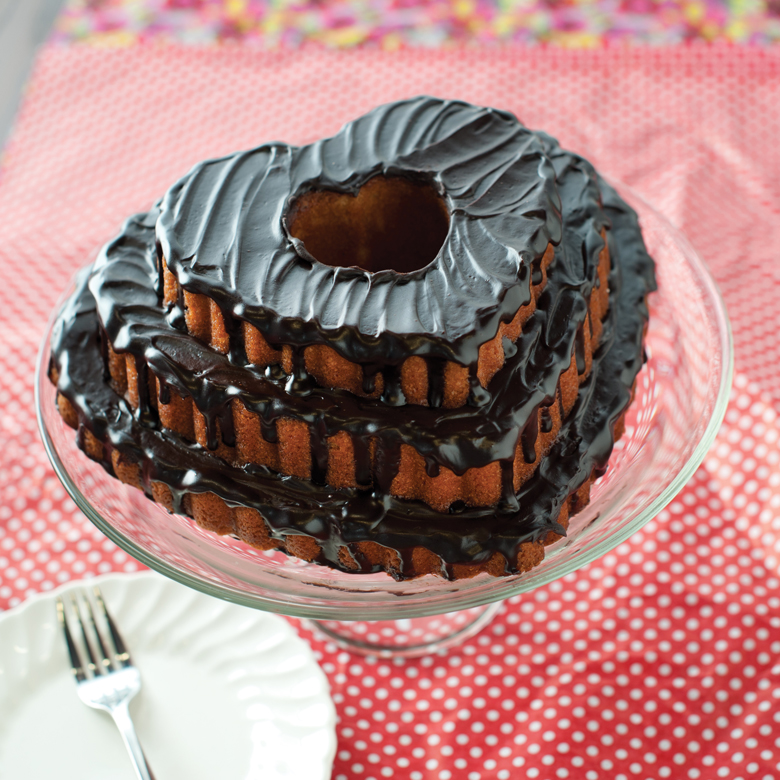 Red Velvet Chocolate Chip Bundt Cake