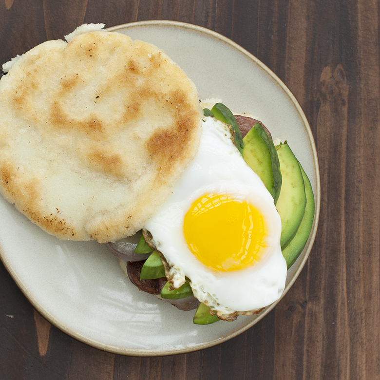 Homemade Arepas (Breakfast Sandwiches)