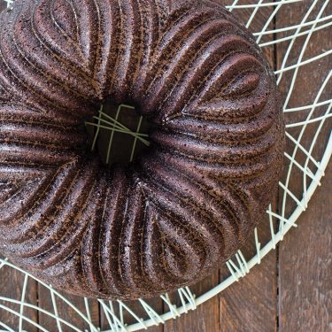 Chocolate Caramel Copia Bundt Cake
