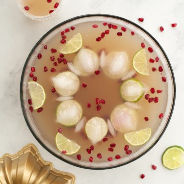 Visit Pomegranate Lime Sparkling Punch with Decorative Ice Ring Recipe