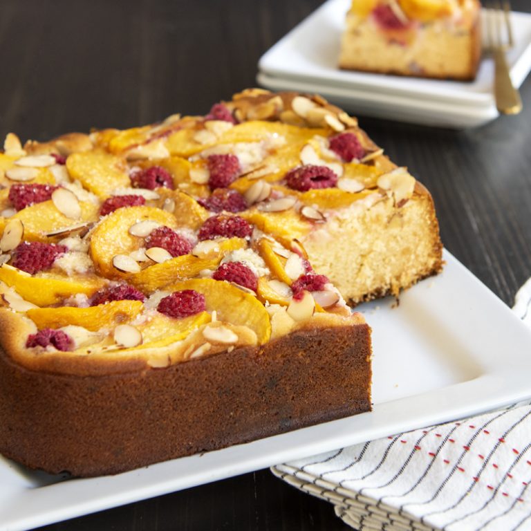 Peach Almond Cake Nordic Ware