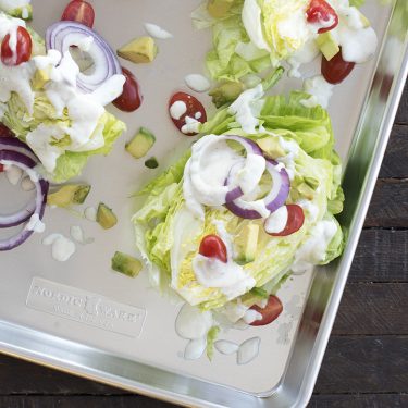 Wedge Salad with Parmesan Peppercorn Dressing