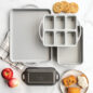 ProCast Everyday Bakeware group product shot with baked treats around products- Fall inspired