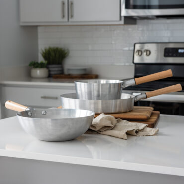 Naturals cookware collection shot in kitchen