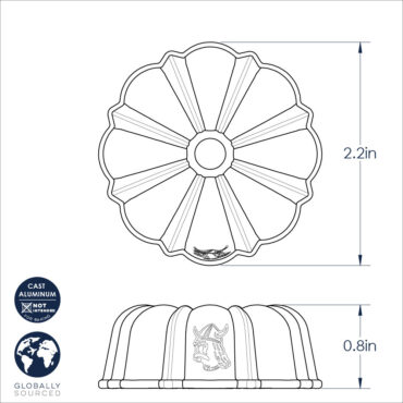 Bundt® Collectible Ornament technical drawing
