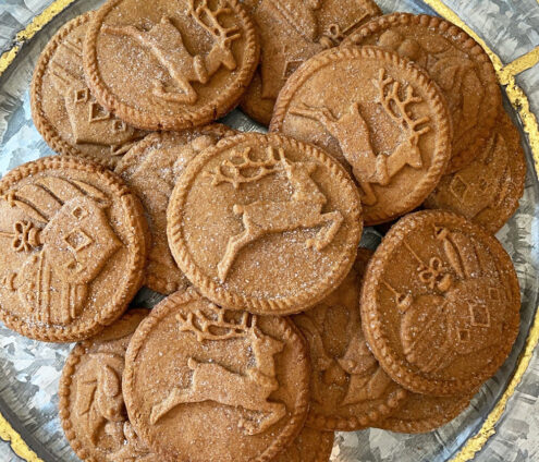 Yuletide Stamped Gingerbread Cookies