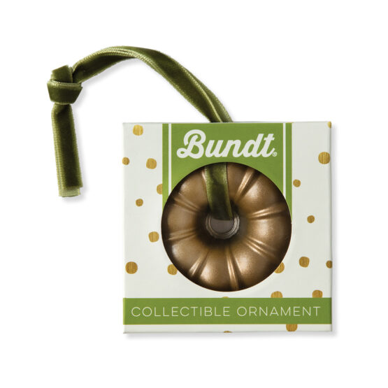 Set of 2 Collectible Cast Ornaments, Classic Bundt® Holiday Gifts