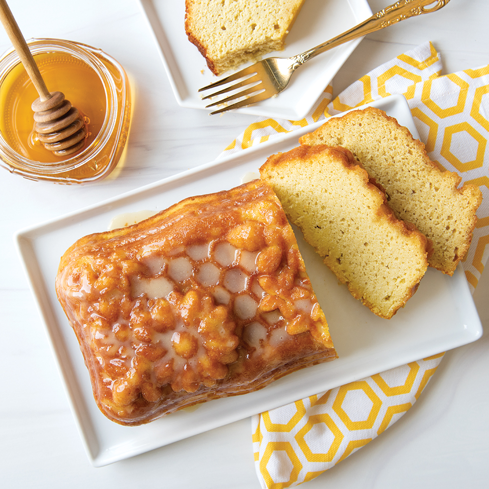 Gluten-Free Almond Coconut Honeycomb Loaf Cake