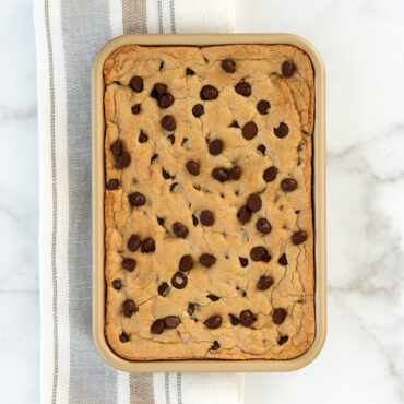 Naturals® Nonstick Eighth Sheet with baked cookie sheet cake