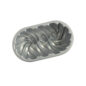 75th Anniversary Braided Loaf Pan, silver nonstick interior